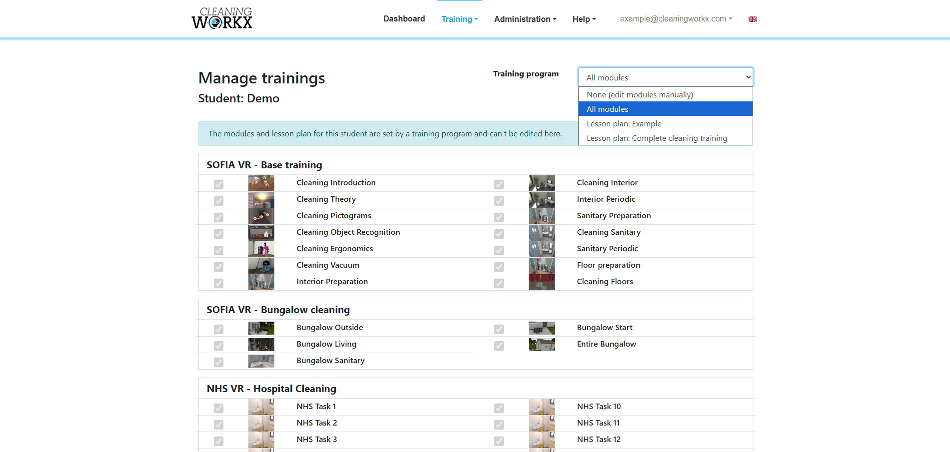 Select Modules