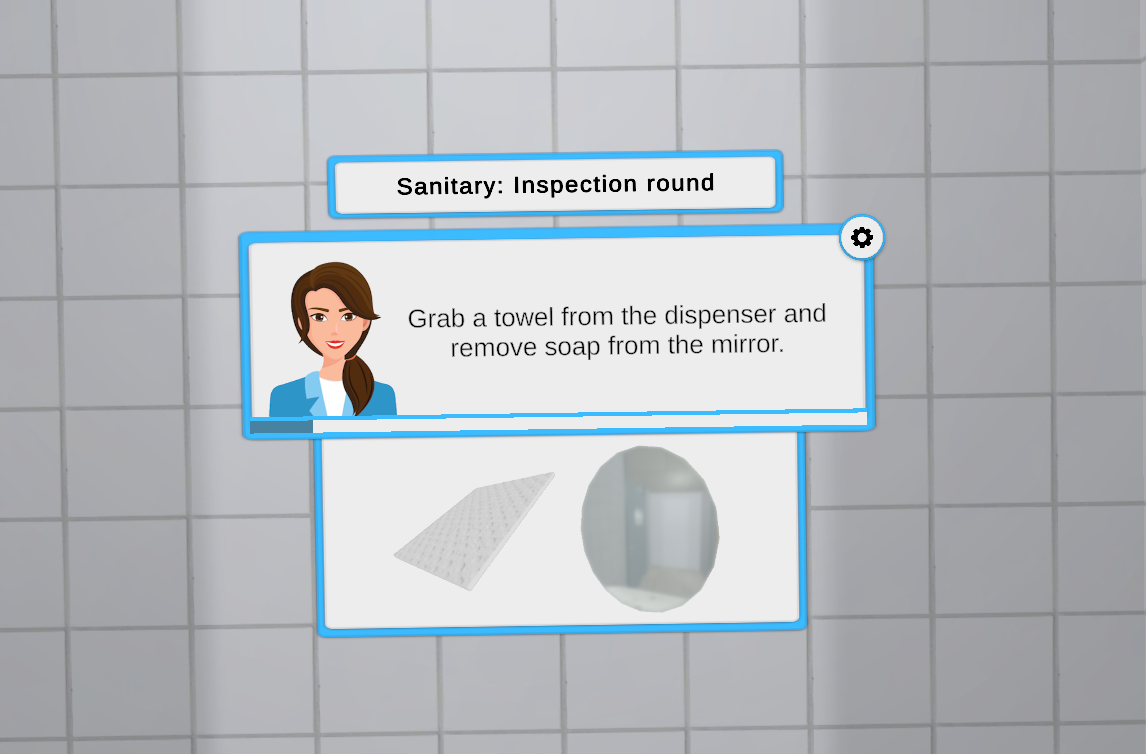 Instruction screen